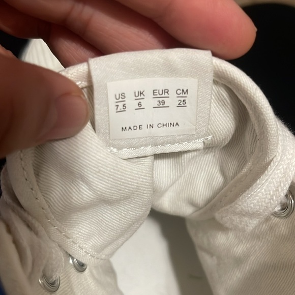 ISABEL MARANT BLUE/PINK MULTIPRINT HIGH TOP SNEAKERS - Picture 7 of 10